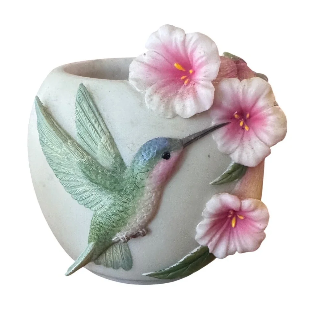 Ibis & Orchid Design Hummingbird &‎ Trumpet Flower Votive Candle Holder 21041